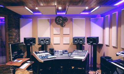 Studio Monitors and Speakers in a studio