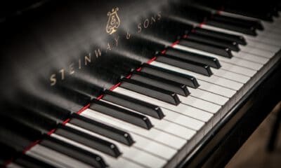 Keyboard of a vintage Steinway B211 Grand Piano