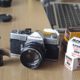 Minolta 35mm Analog Film Camera with Ilford ISO 400 Film at a studio magazine